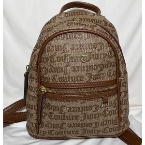 Juicy Couture Chestnut Vegan Leather Mini Backpack